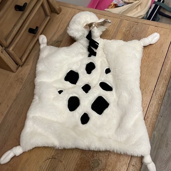 Pottery Barn Kids Rachel Zoe Giraffe Lovey Thumbie Blankie Security Blanket - Picture 3 of 10